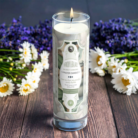 Harmony And Balance Prayer Candle 8" (9.5 oz)