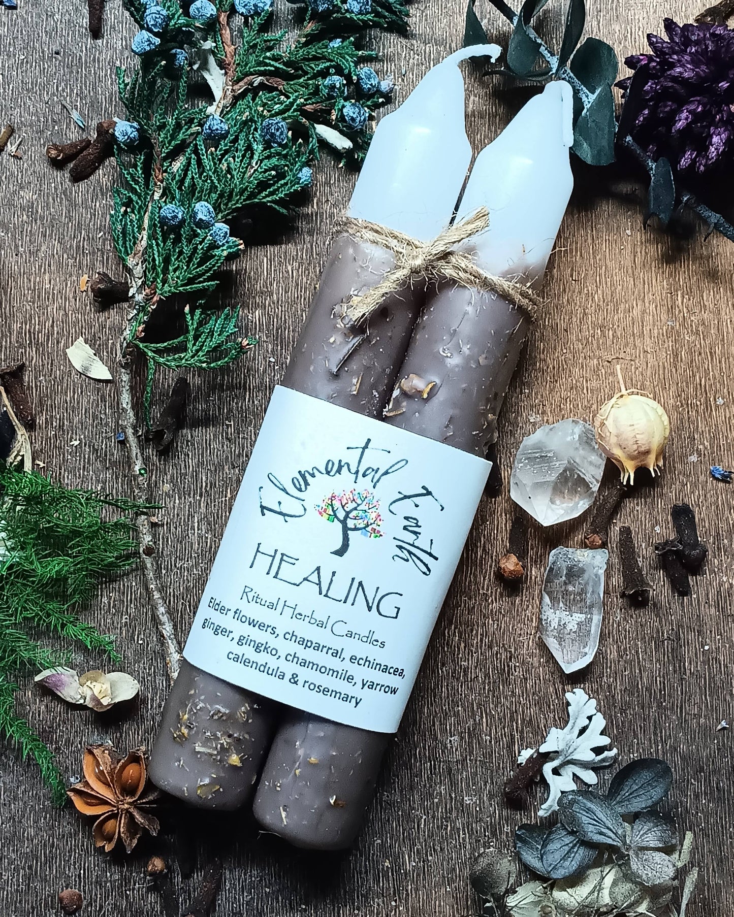 Healing Herbal 6" Ritual Candles