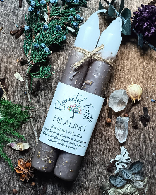 Healing Herbal 6" Ritual Candles