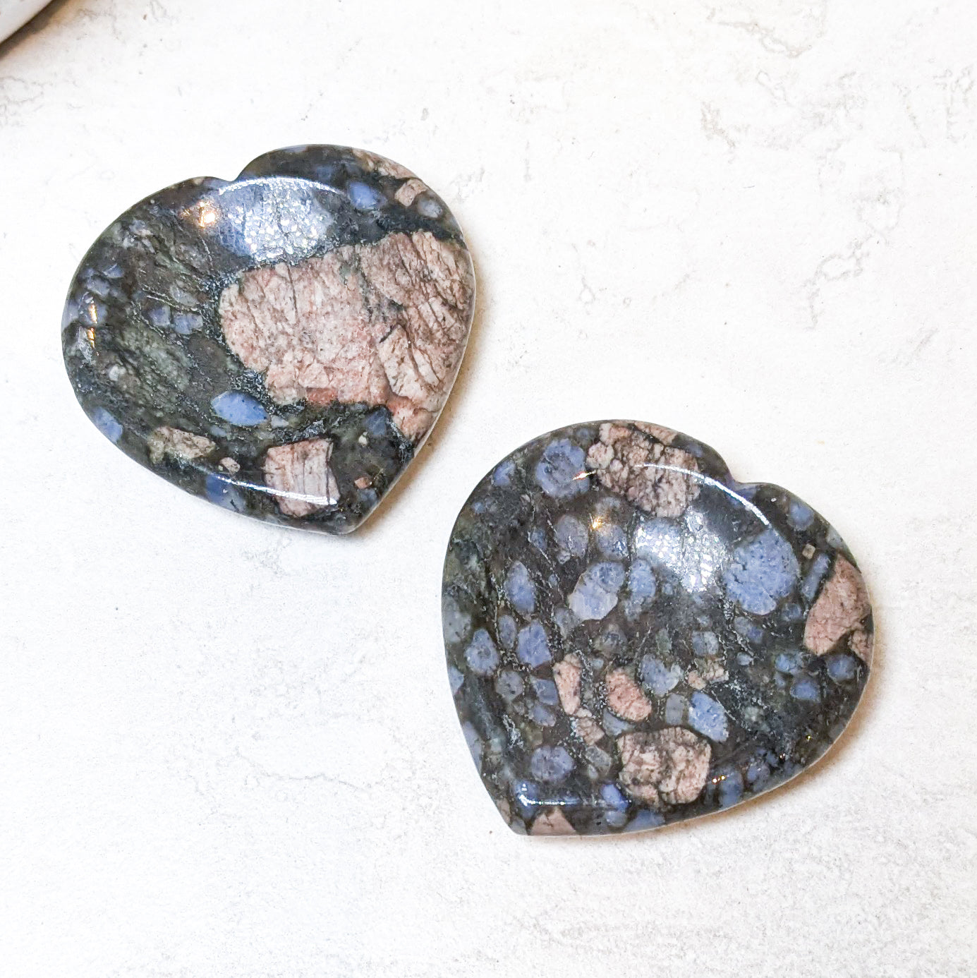 Heart Shaped Worry Stones | Various Crystals