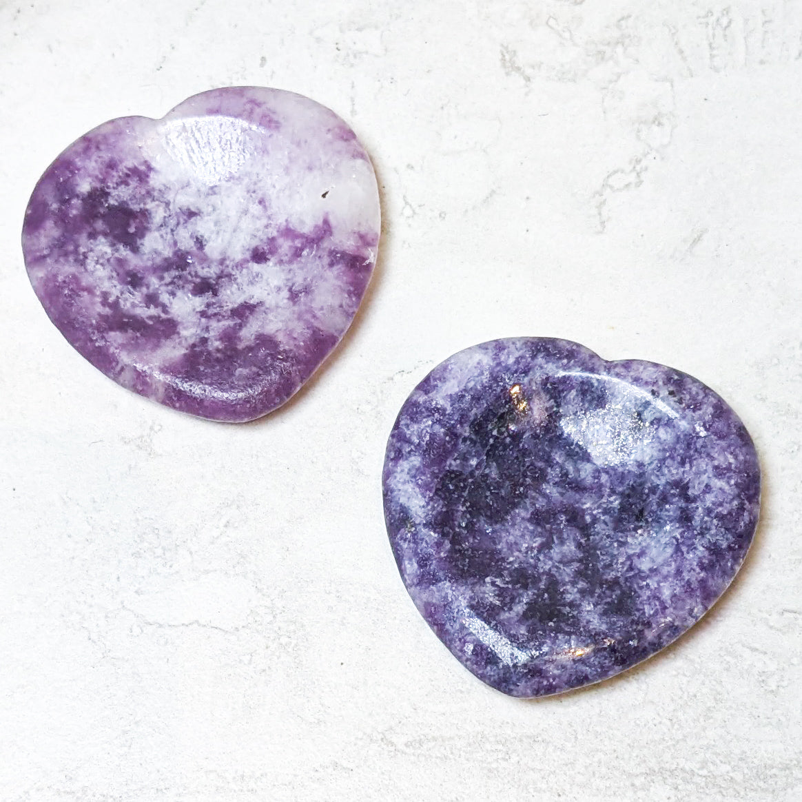 Heart Shaped Worry Stones | Various Crystals