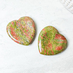 Heart Shaped Worry Stones | Various Crystals