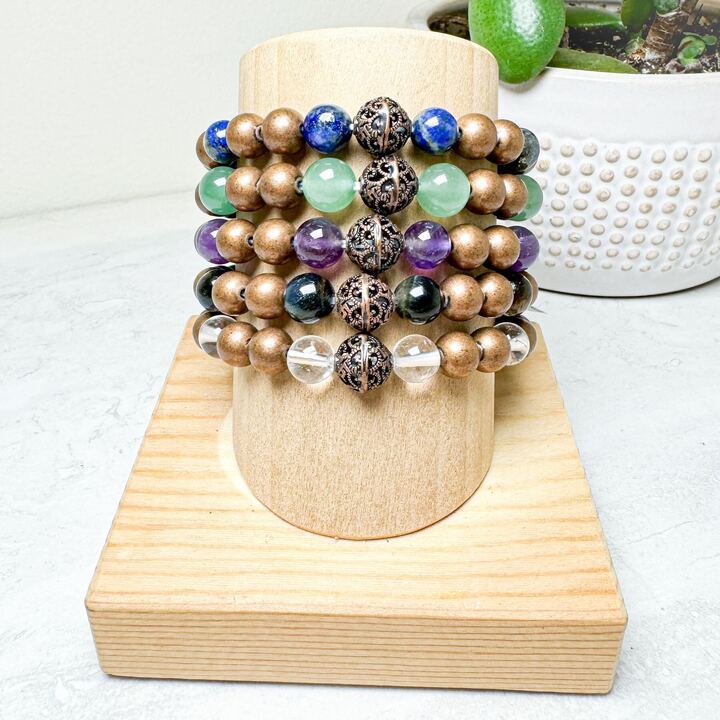 Crystal 8mm Beaded Bracelets