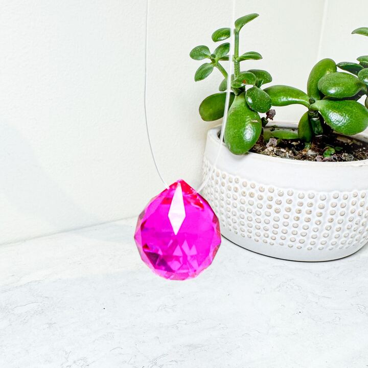 Hanging Faceted Suncatcher Prisms | Various Colors
