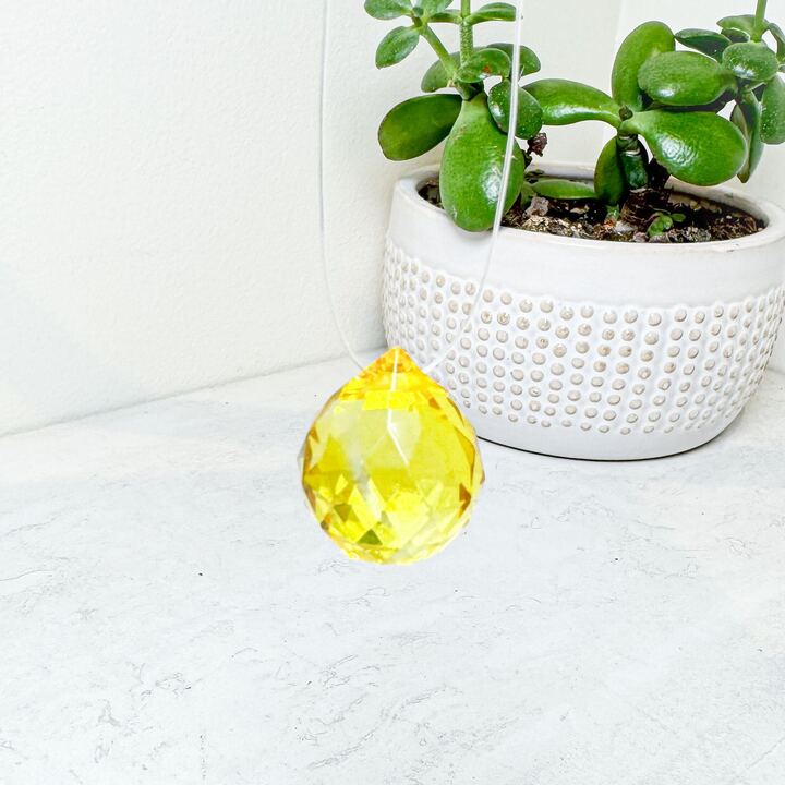 Hanging Faceted Suncatcher Prisms | Various Colors