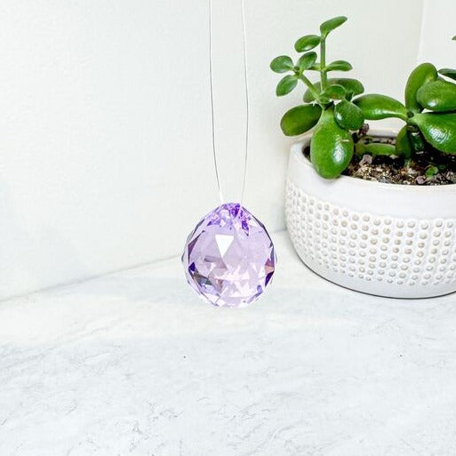 Hanging Faceted Suncatcher Prisms | Various Colors