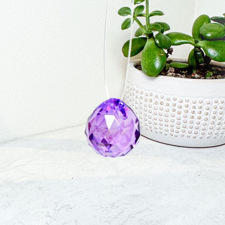 Hanging Faceted Suncatcher Prisms | Various Colors