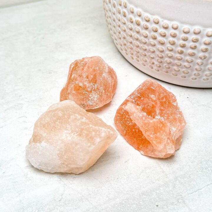Pink Himalayan Salt Rough Stones