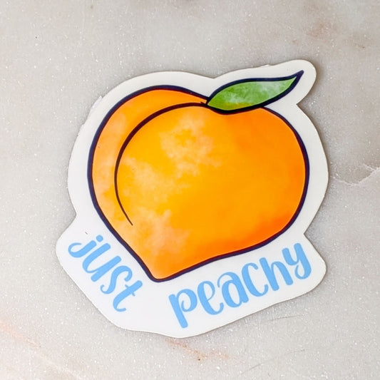 Just Peachy Sticker