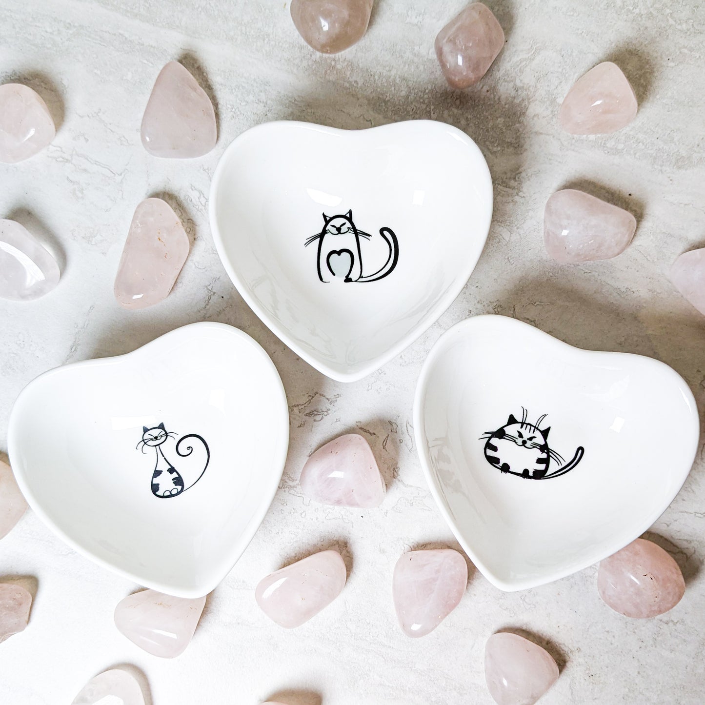 Kitty Heart Bowls