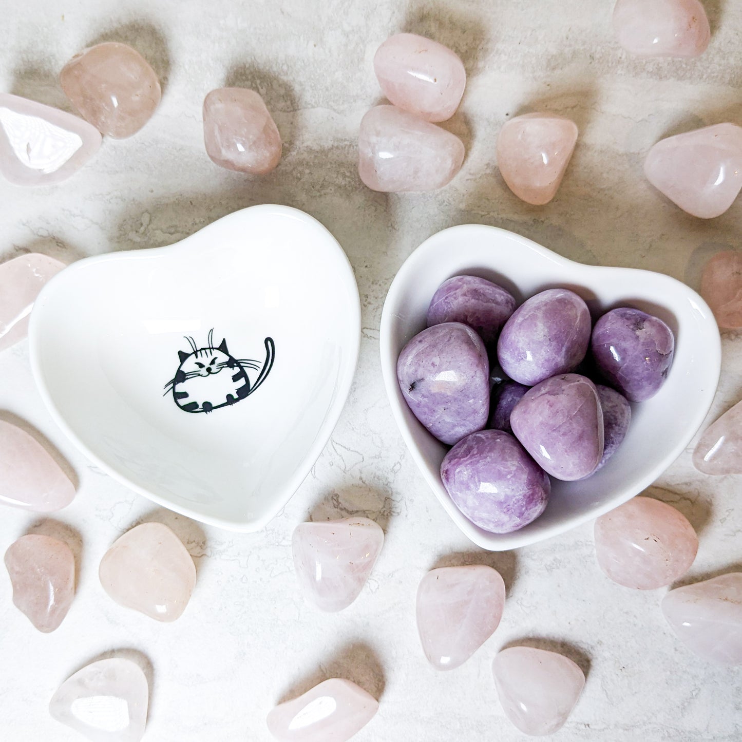 Kitty Heart Bowls
