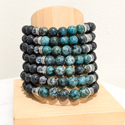 8mm Assorted Crystal Beaded Bracelets