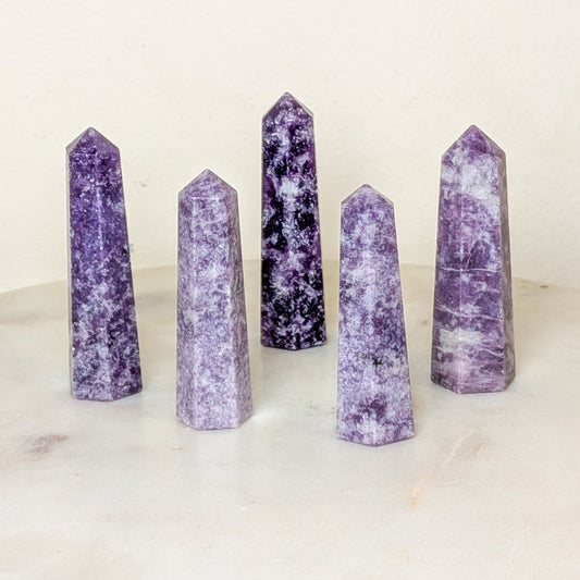 Lepidolite Obelisk 2-3"