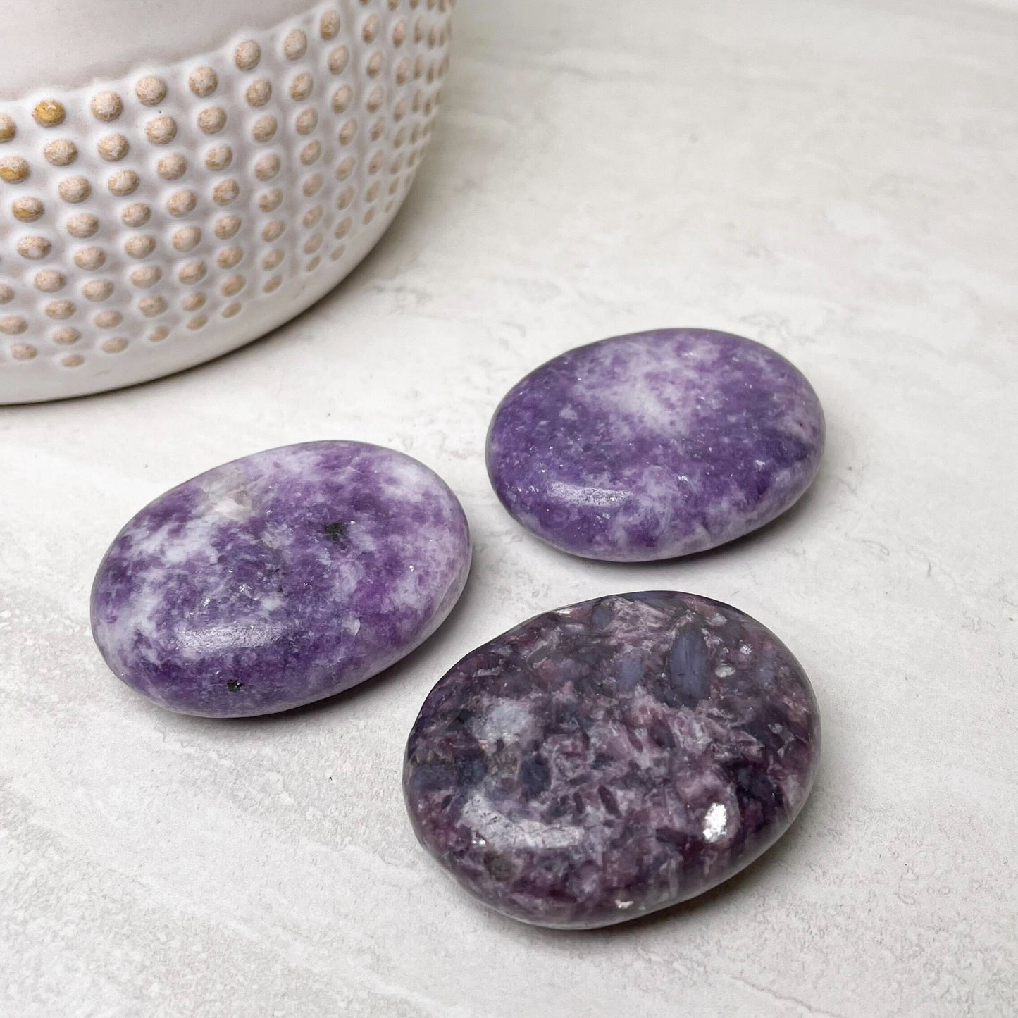 Lepidolite Palmstones