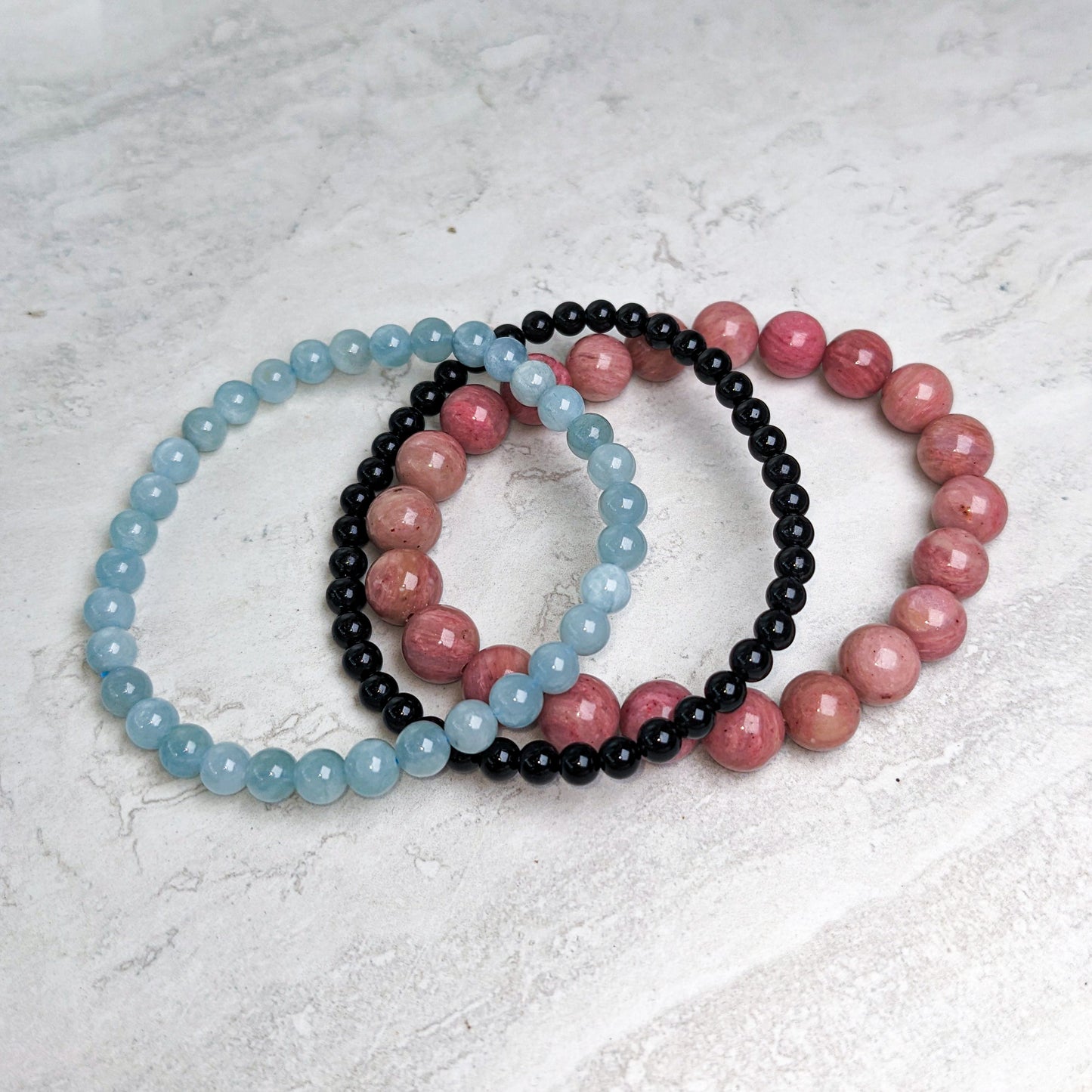 Zodiac Crystal Gemstone Bracelet Stack Sets