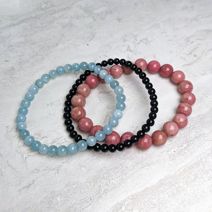 Zodiac Crystal Beaded Gemstone Bracelet Stacks