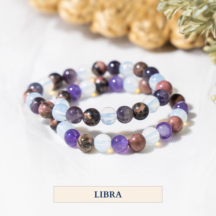 Crystal Zodiac Bracelet | 8mm | Healing Gemstone Bracelets