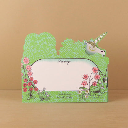 Lion & Unicorn, Unfolding Cutout Card | Art Angels