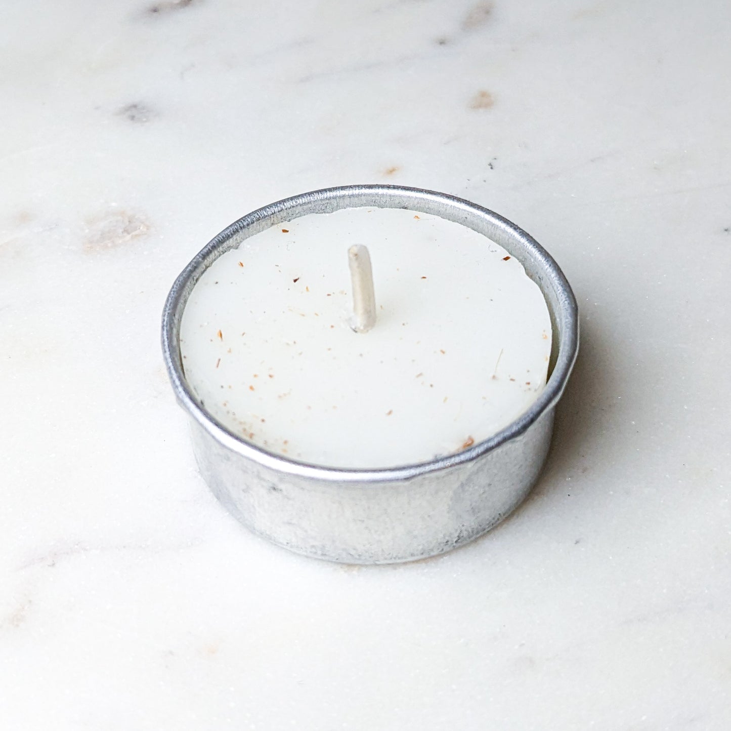 'Little Smudgies' Herb + Crystal Infused Tea Light Candle | Various scents