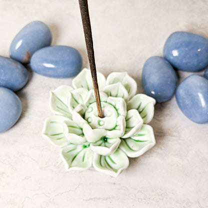 Green Lotus Incense Burner