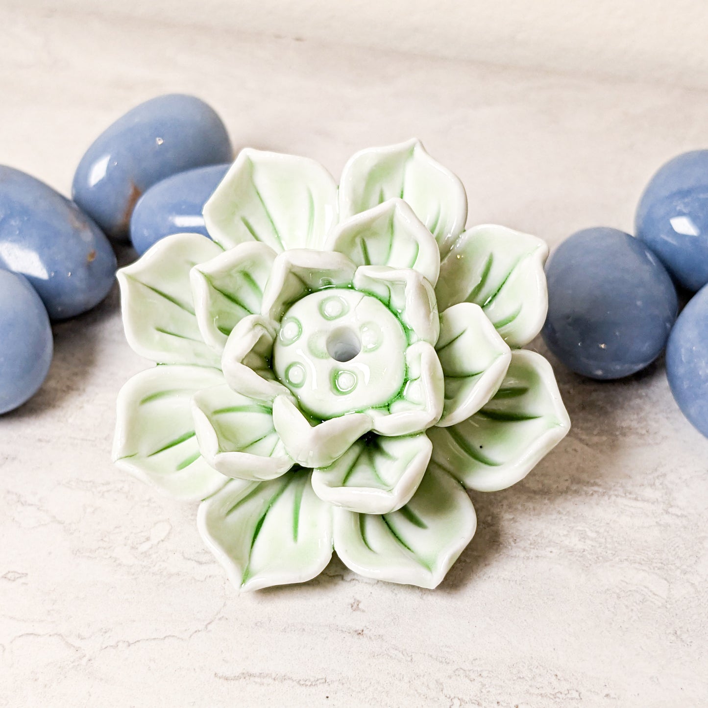 Green Lotus Incense Burner