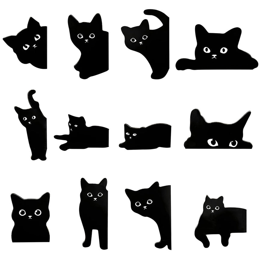 Magnetic Black Cat Bookmark