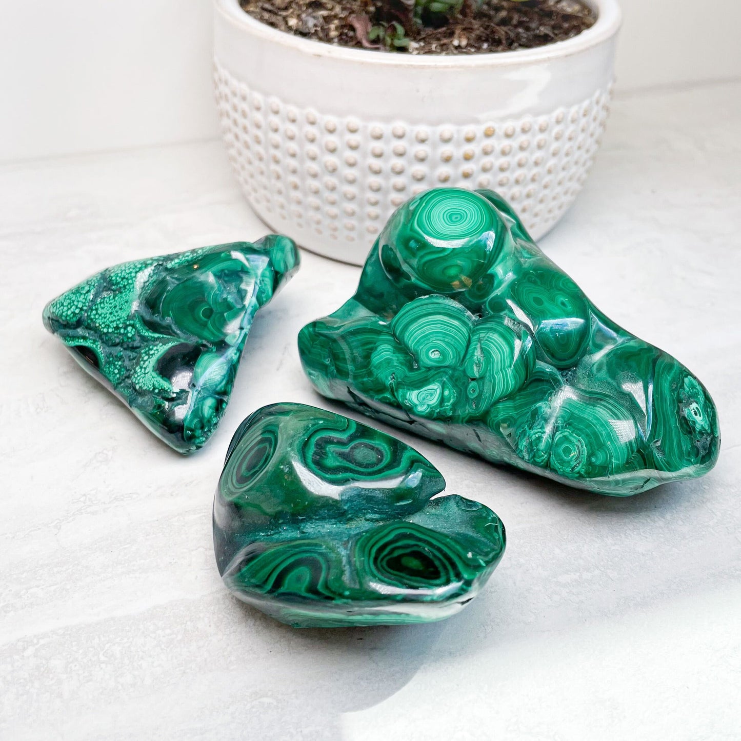 Malachite Polished Freeforms | Various Sizes