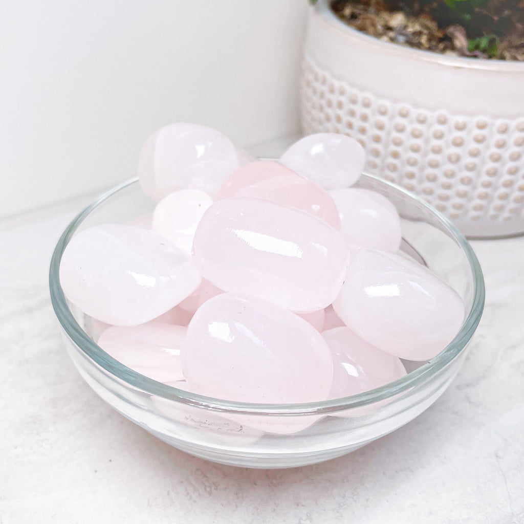 Pink Mangano Calcite Tumbles