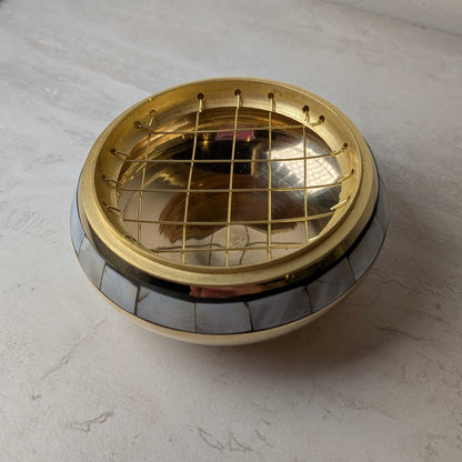 Mother of Pearl Brass Burner