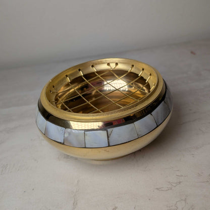 Mother of Pearl Brass Burner