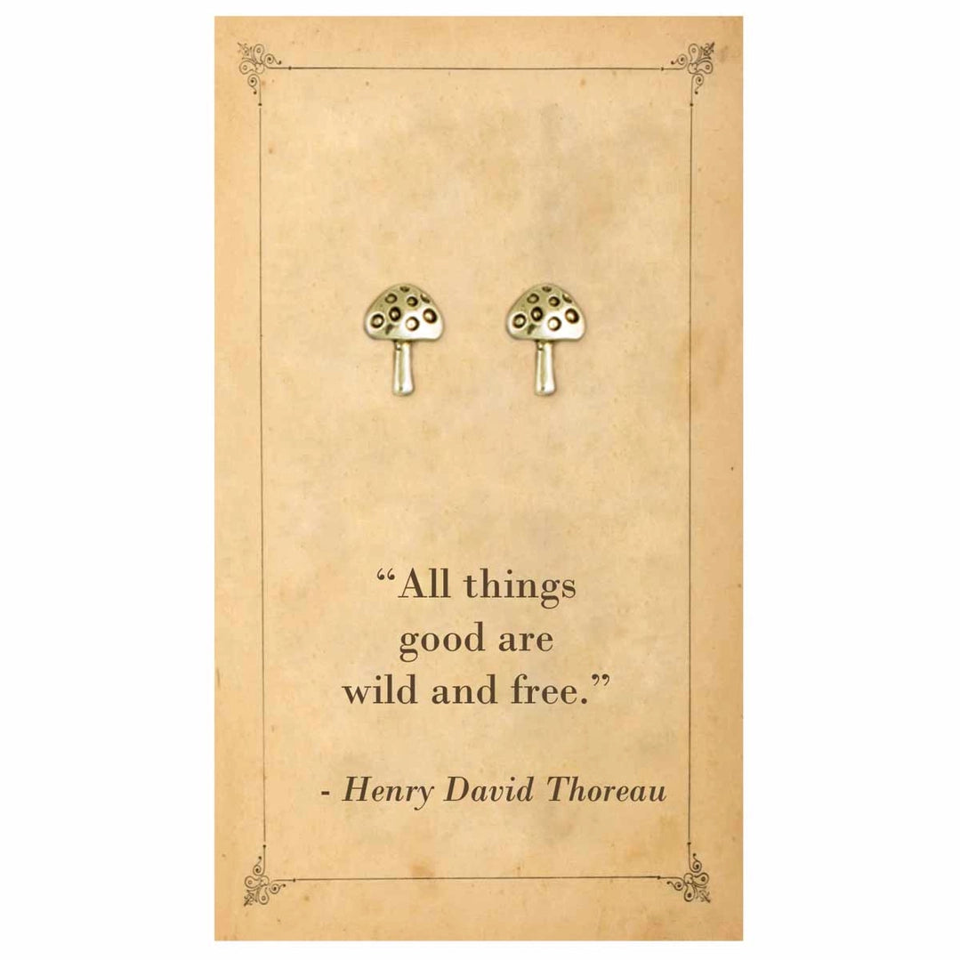 Literary Quote Stud Earrings