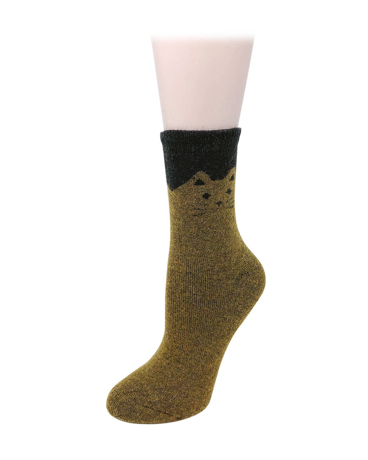 Cat Print Wool Socks