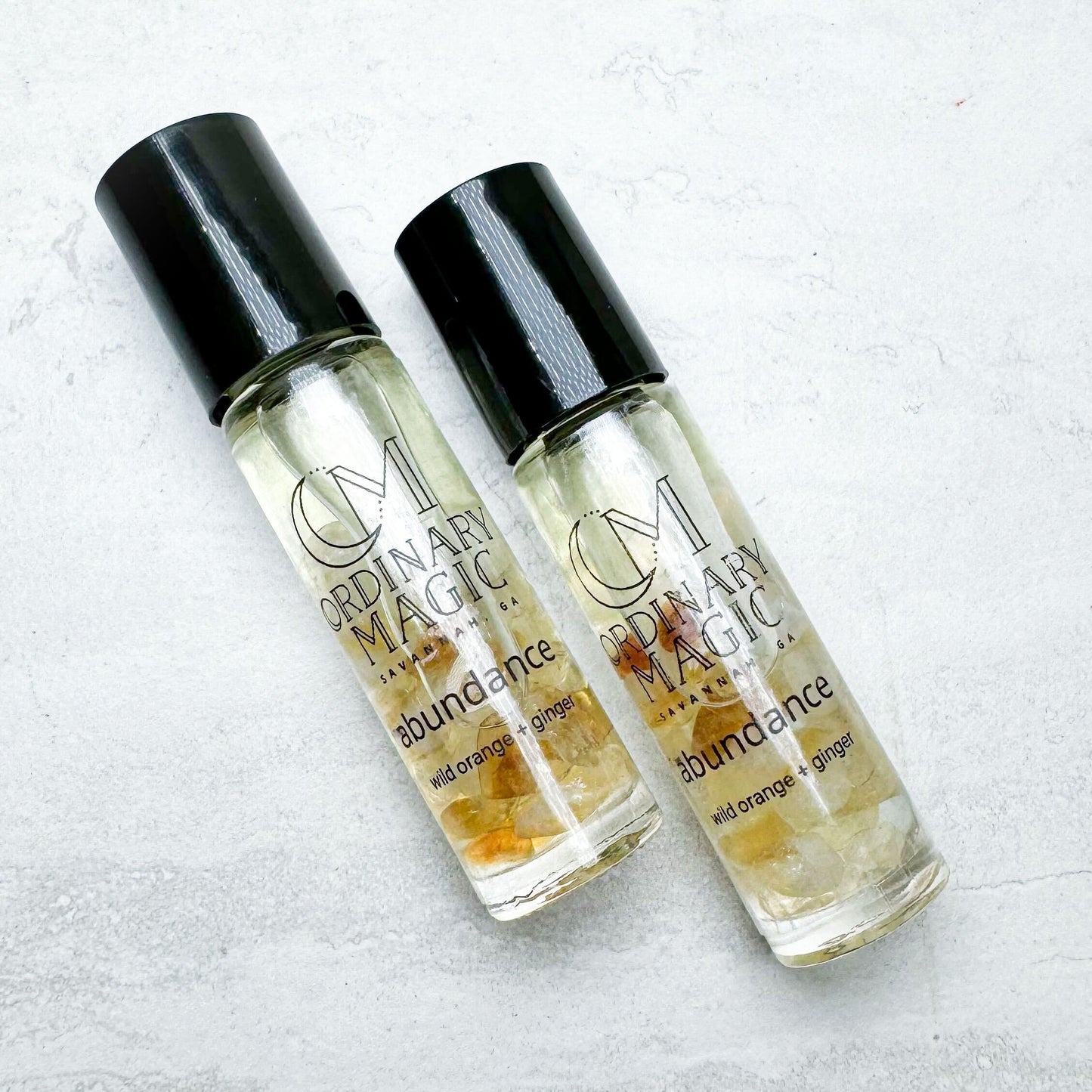 Gem Stone Essential Oil Rollers | assorted gems and essential oils