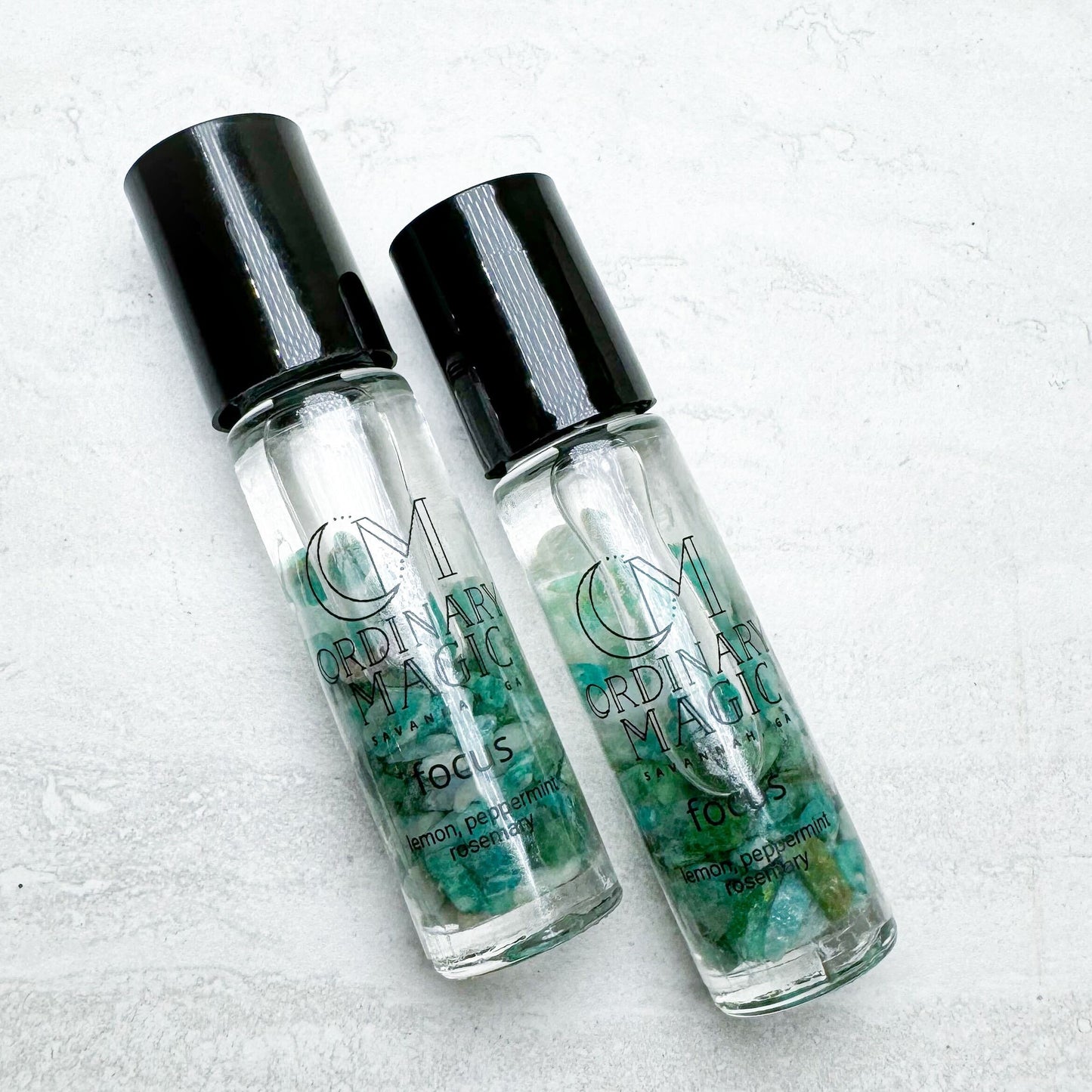 Gem Stone Essential Oil Rollers | assorted gems and essential oils
