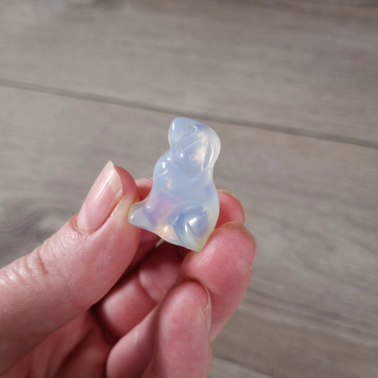 Dog Crystal Figurine- Opalite
