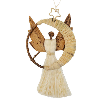 Banana Fiber Angel Ornament – Kenyan Handcrafted Art