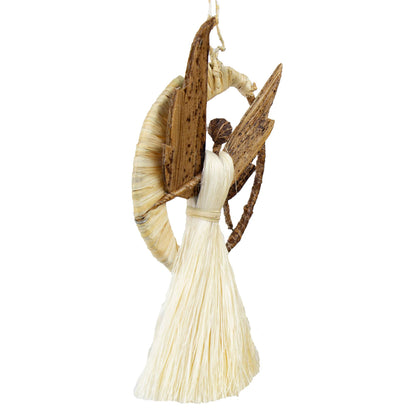 Banana Fiber Angel Ornament – Kenyan Handcrafted Art