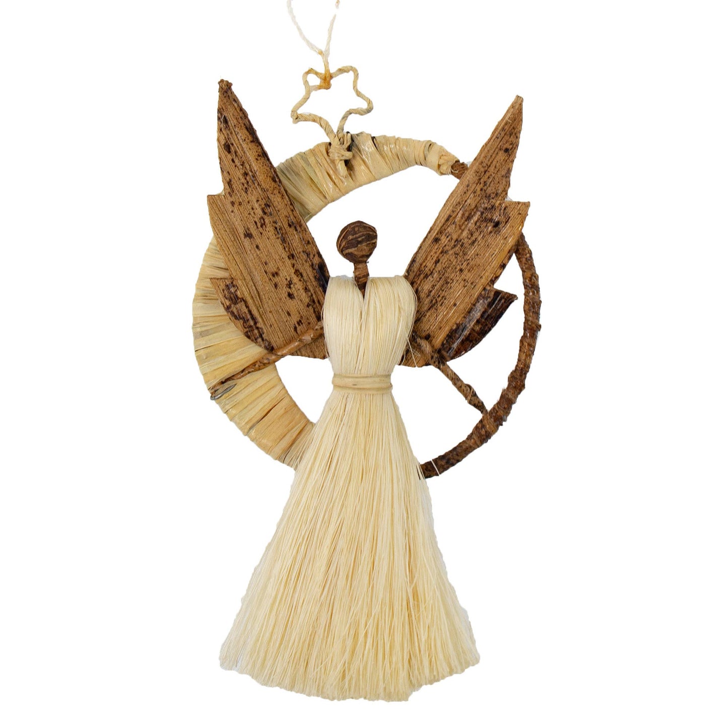 Banana Fiber Angel Ornament – Kenyan Handcrafted Art