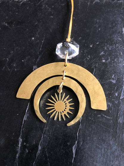 CELESTIAL Christmas Ornaments with Gold Charms