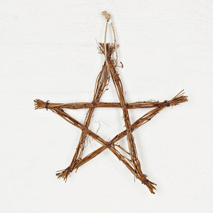 Vine Twig Star | Natural Twig Wall Décor 10"