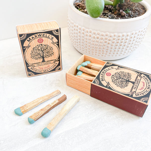 Maxwell's Mystic Palo Santo Matches- Spiritual Cleansing, Healing,  Enlightenment
