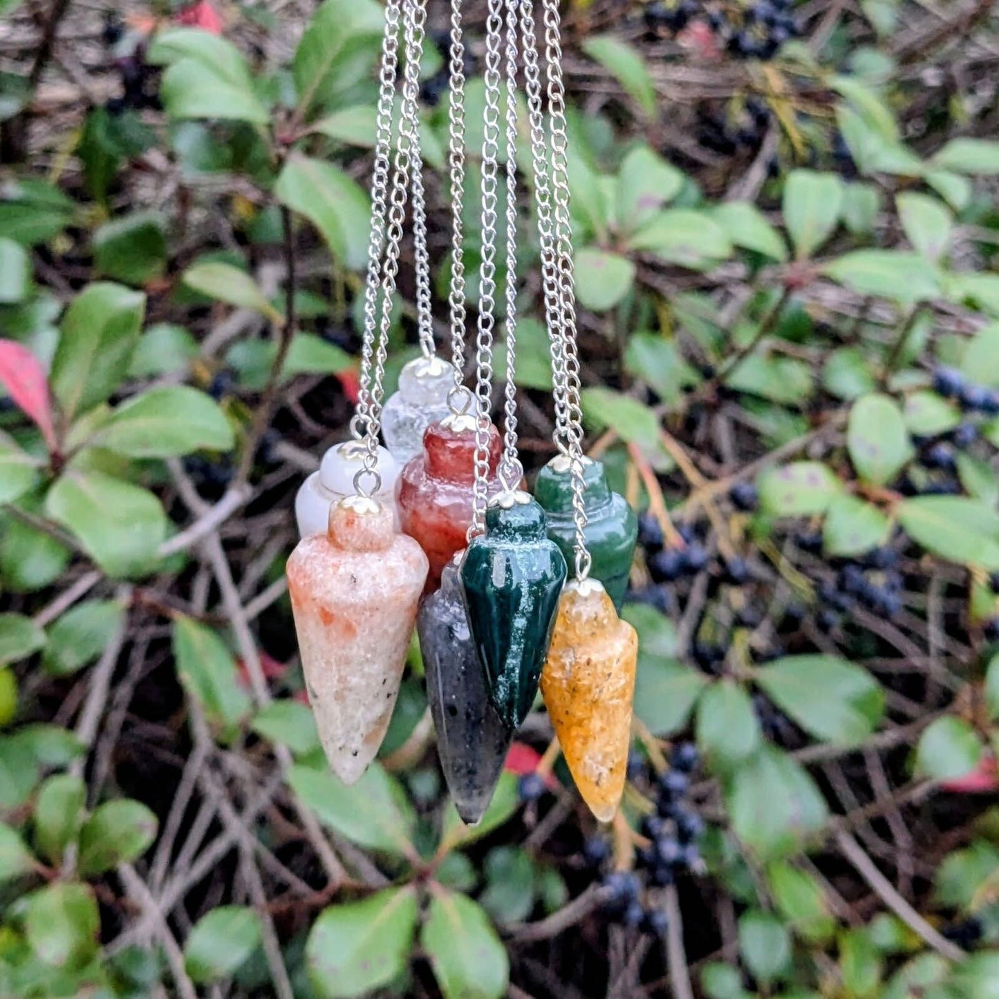 Assorted Stone Pendulums
