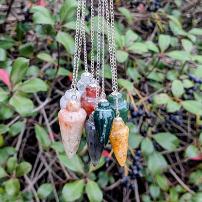 Assorted Stone Pendulums