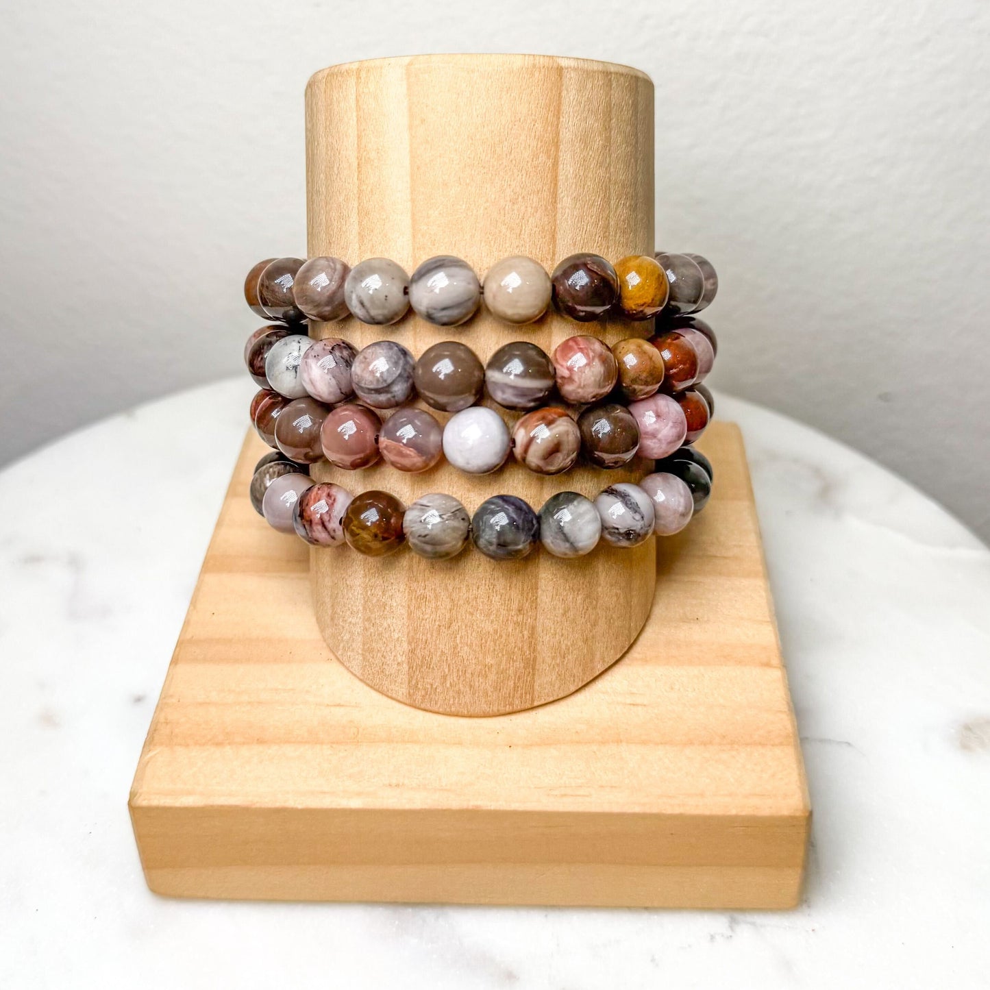 8mm Assorted Crystal Beaded Bracelets