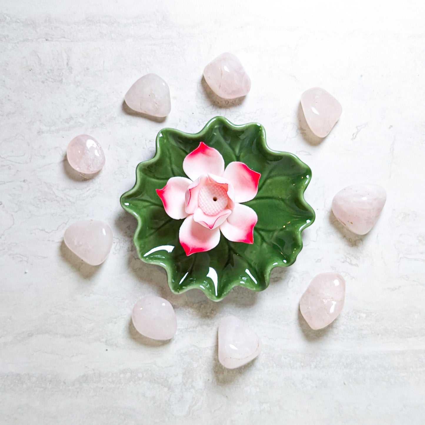 Pink Lotus Incense Burner | 2 Piece
