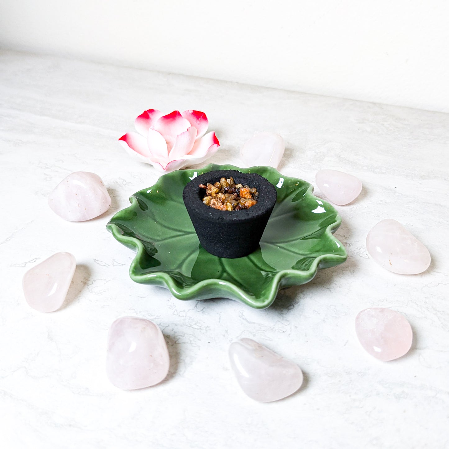 Pink Lotus Incense Burner | 2 Piece