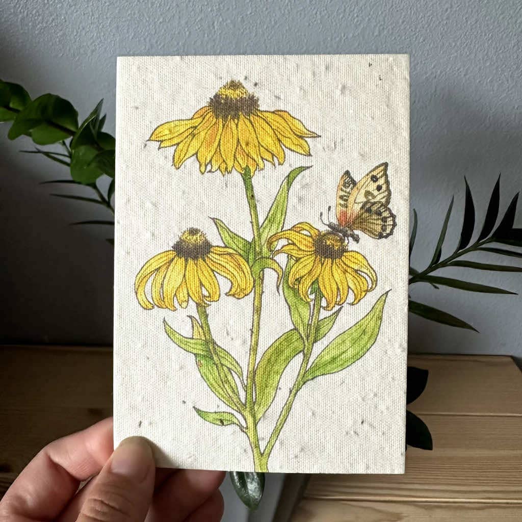 Black Eyed Susan Plantable Wildflower Seed Greeting Card
