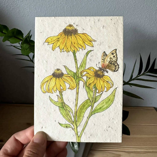 Black Eyed Susan Plantable Wildflower Seed Greeting Card