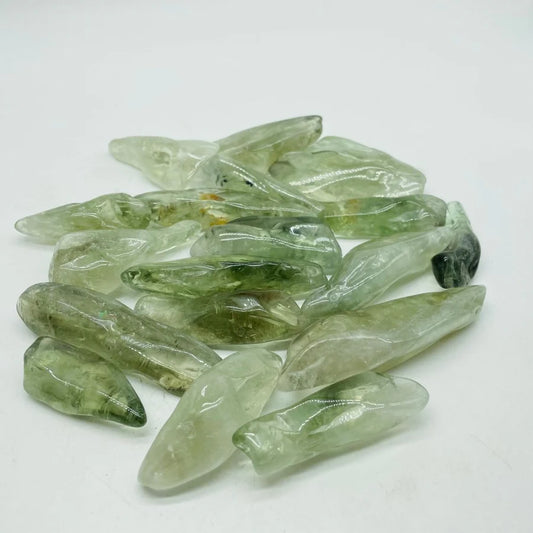 Polished Green Amethyst Free Form