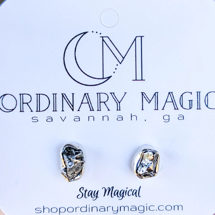 Sterling Silver Gemstone Stud Earrings | Various Crystals